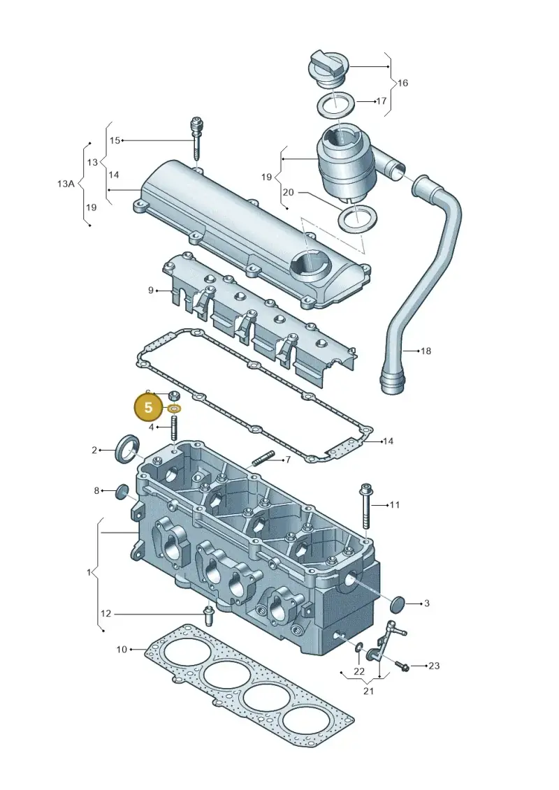 N01155813 — SEAT Altea XL Reference (2013-2013) diagram 209103470, position 5