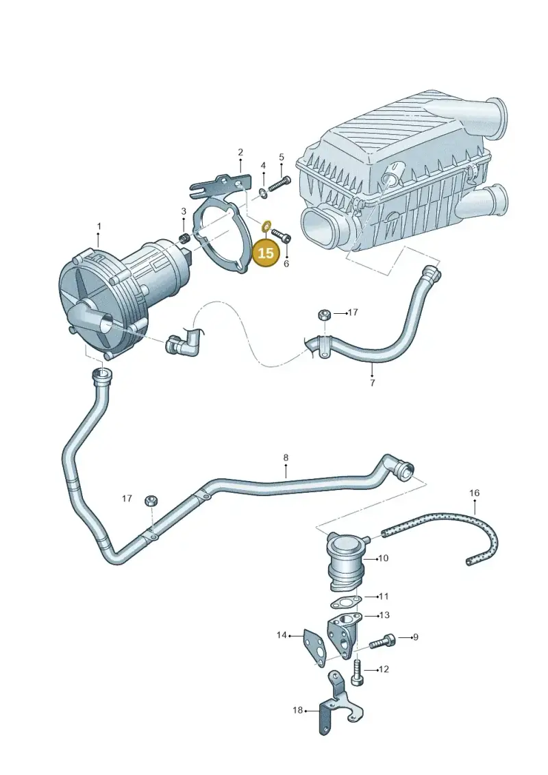 N0115608 — SEAT TOLEDO/LEON/LEON-4 (2001-2006) diagram 194131070, position 15