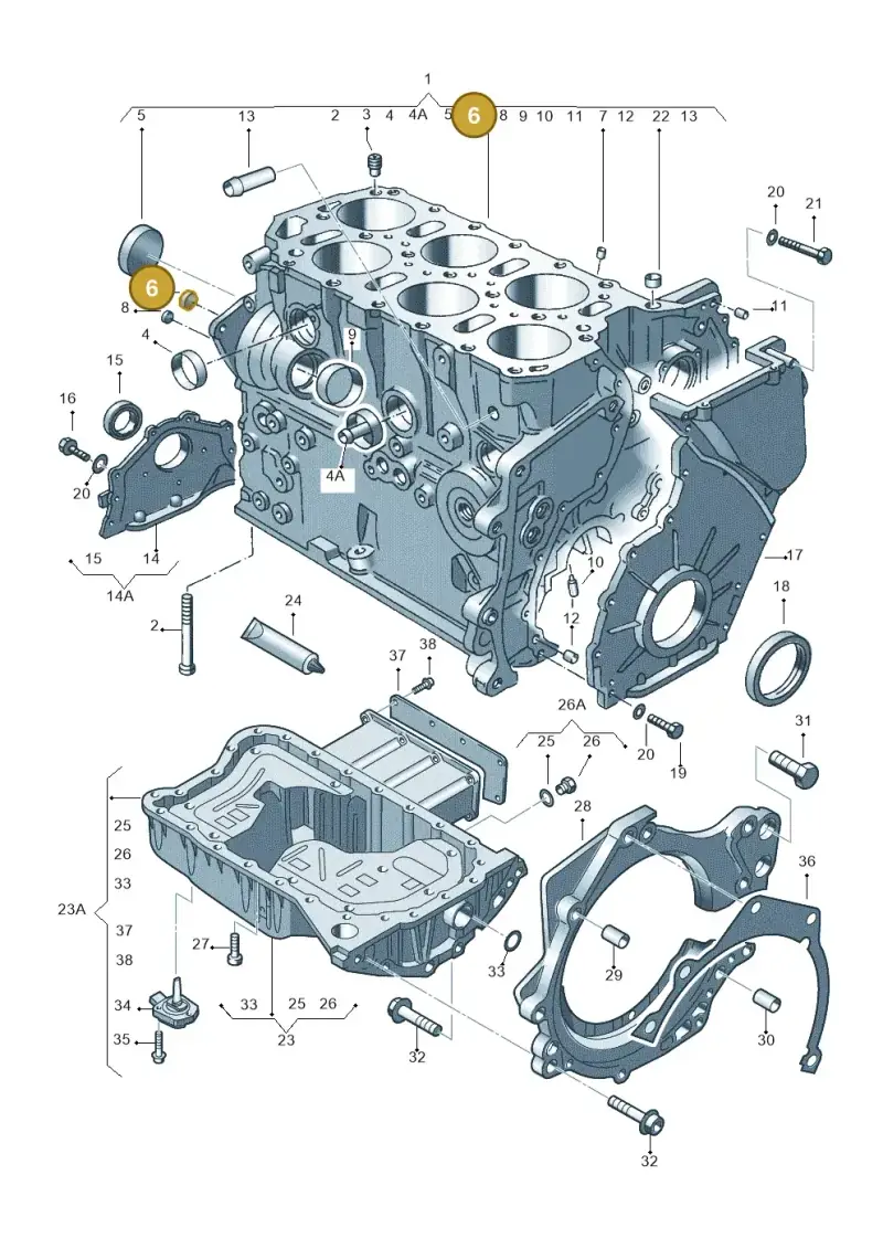 N0119033 — SEAT ALHAMBRA/4MOTION (2002-2005) diagram 195103250, position 6