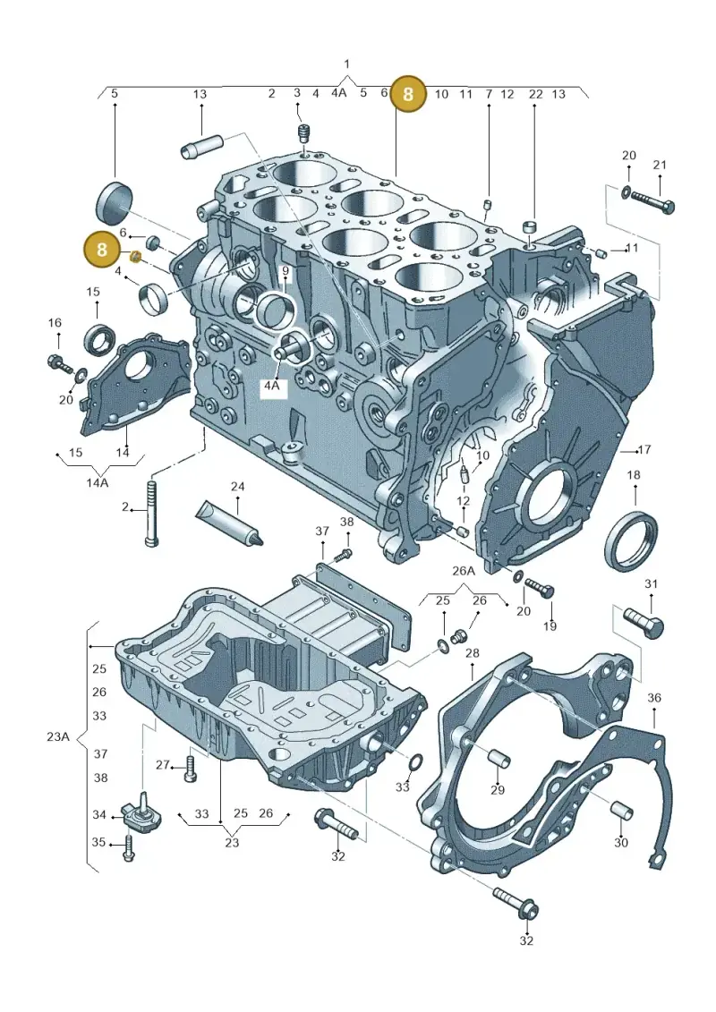 N0119103 — SEAT Alhambra (2006-2010) diagram 195103250, position 8