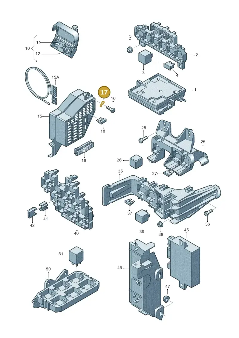 N0121301 — SEAT Exeo ST Reference (2008-2011) diagram 249937000, position 17