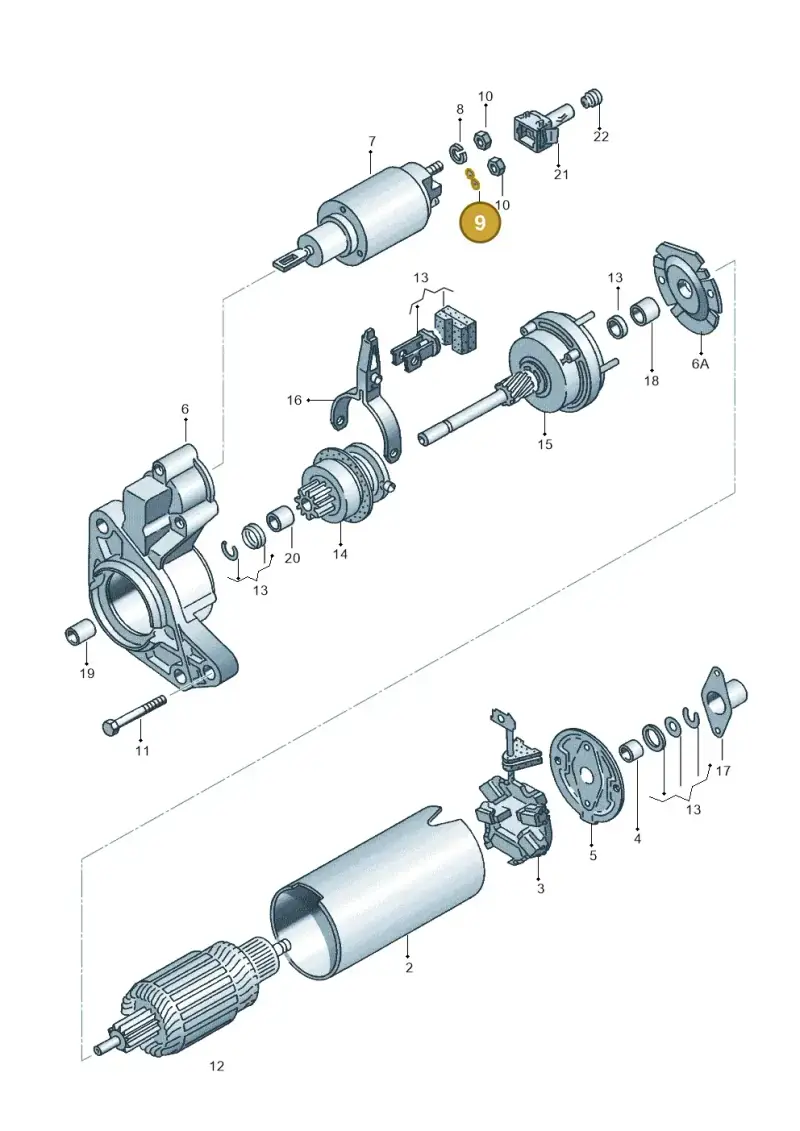 N01224110 — SEAT ALHAMBRA/4MOTION (2002-2005) diagram 084167000, position 9