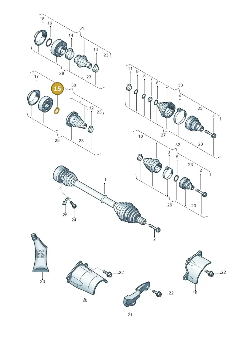 N0124251 — SEAT Exeo ST Reference (2008-2011) diagram 249407200, position 15