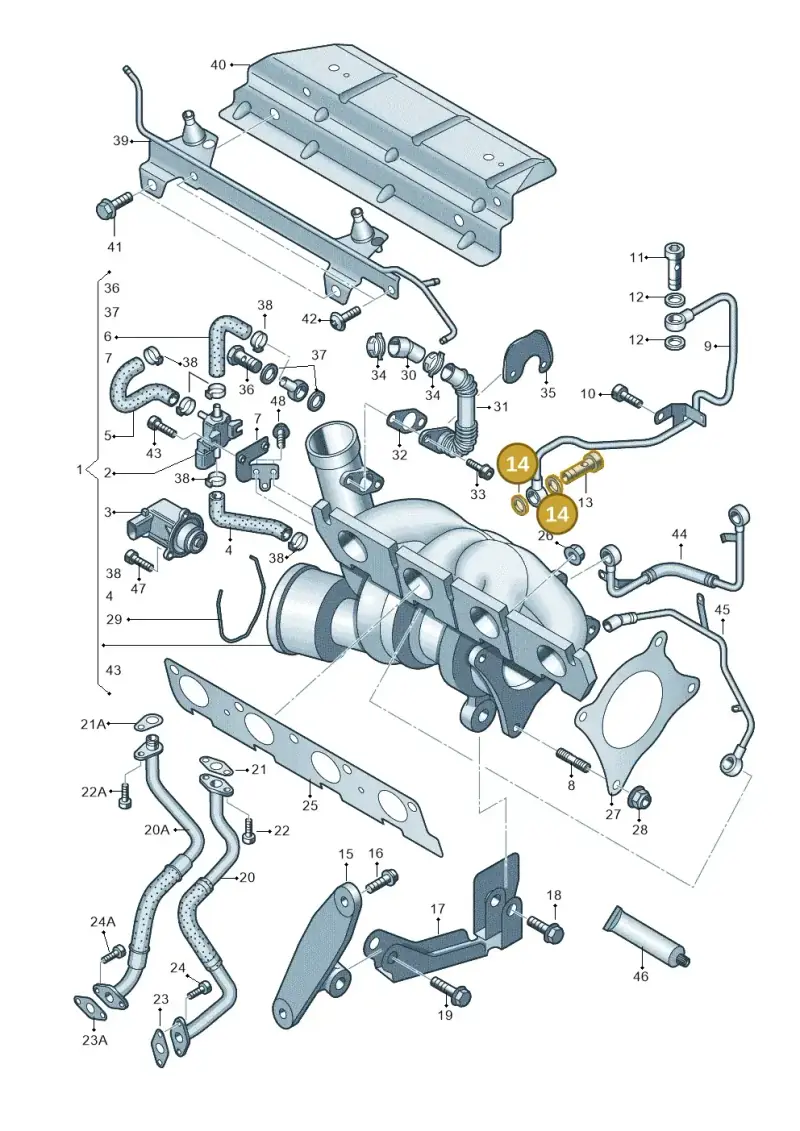 N0138514 — SEAT Altea XL Reference (2013-2013) diagram 412145650, position 14