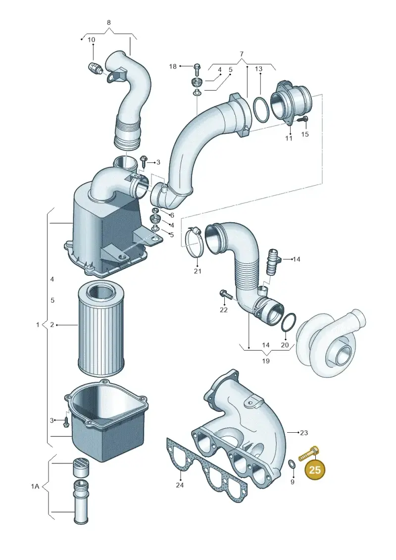 N0147154 — SEAT AROSA (2003-2004) diagram 231129230, position 25