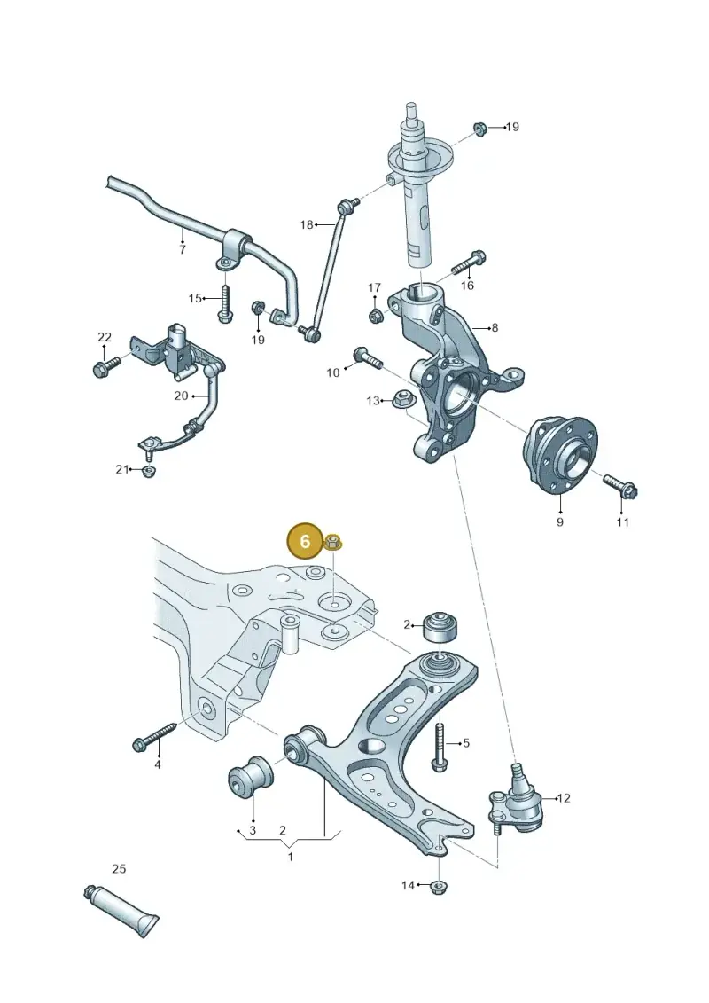 N0150816 — SEAT Formentor TSI CUPRA (2020-) diagram 827407000, position 6