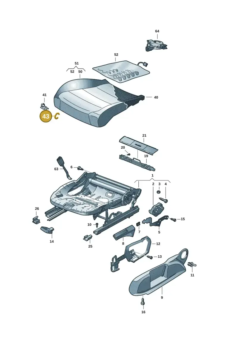 N0152612 — SEAT Tavascan Cupra (2023-) diagram 10a881000, position 43