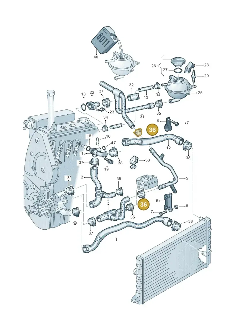 N0164031 — SEAT AROSA (2003-2004) diagram 158121400, position 36