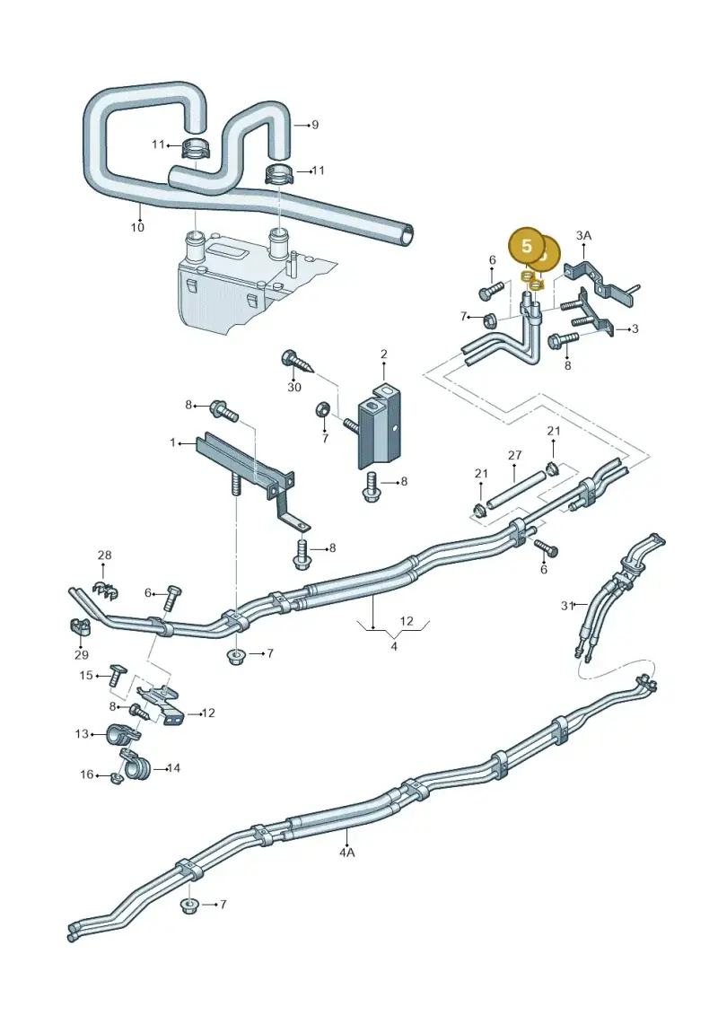 N0164031 — SEAT Alhambra (2006-2010) diagram 245819300, position 5