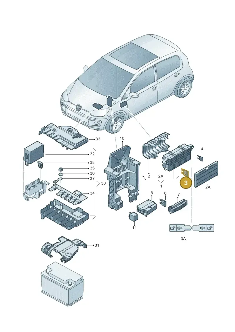 N01713125 — SEAT Mii electric (2020-2021) diagram 772000080, position 3