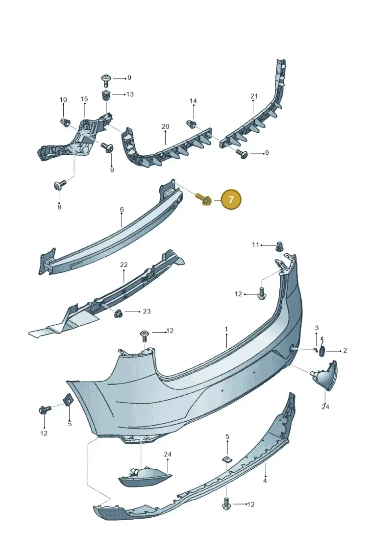 N01953310 — SEAT Altea XL Reference (2013-2013) diagram 418807600, position 7