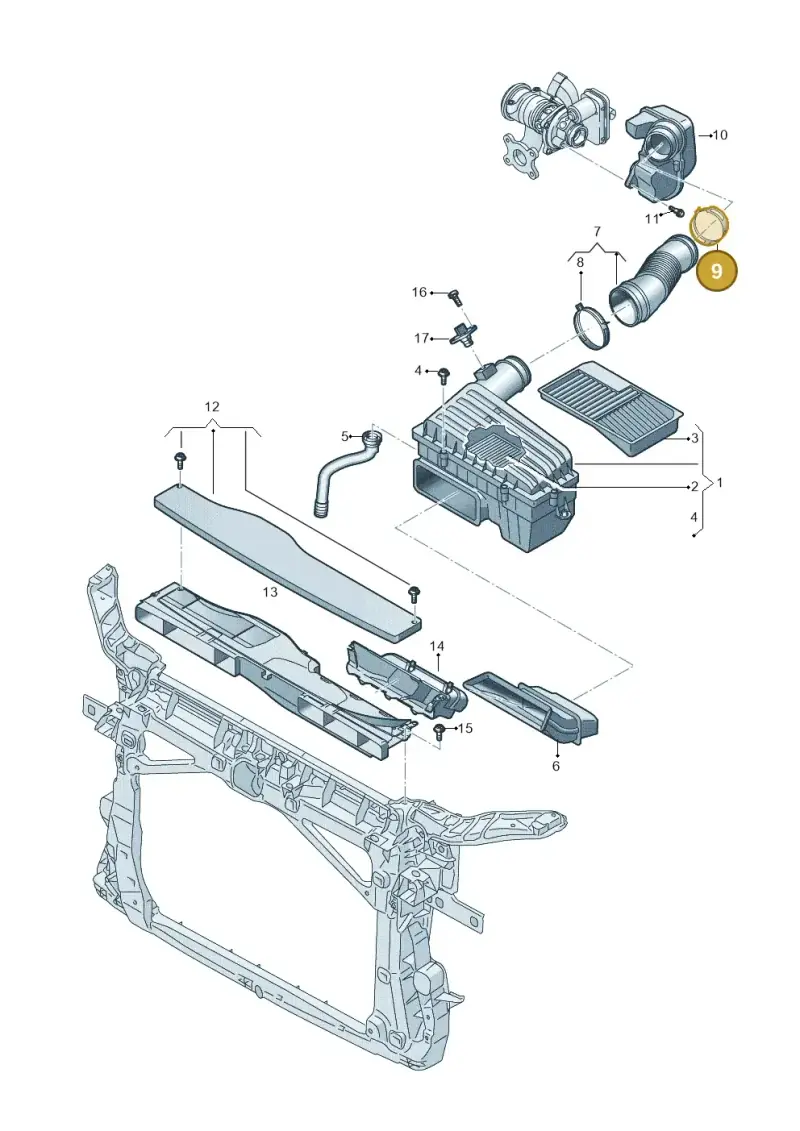 N0245085 — SEAT Formentor TSI CUPRA (2020-) diagram 827129500, position 9