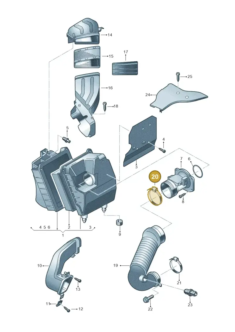 N0245264 — SEAT Exeo ST Reference (2008-2011) diagram 249129200, position 20