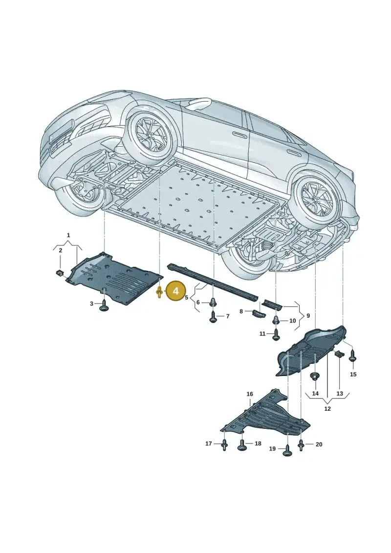 N0385494 — SEAT Tavascan Cupra (2023-) diagram 20h825000, position 4