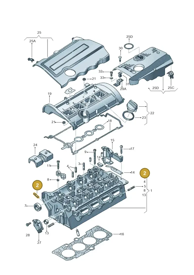 N0444115 — SEAT Exeo ST Reference (2008-2011) diagram 664103450, position 2