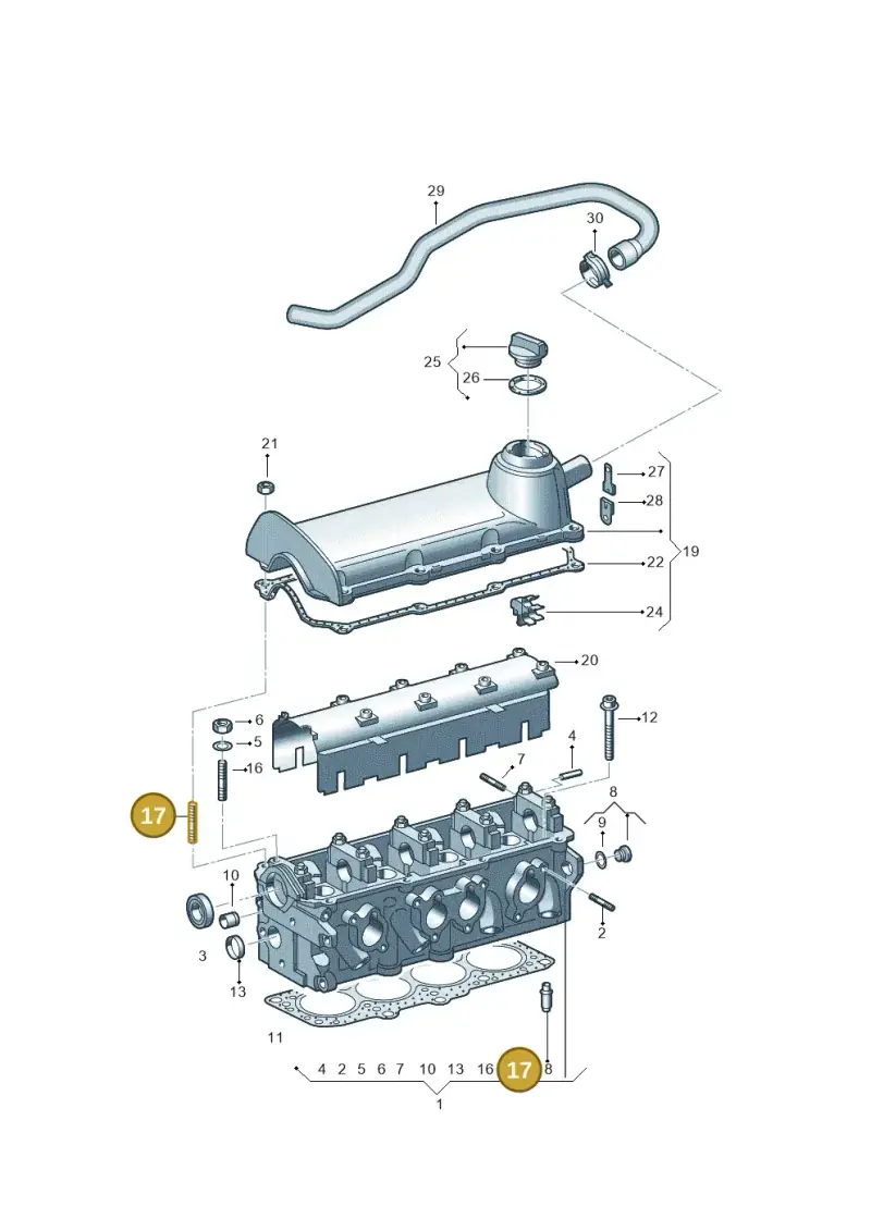 N0444625 — SEAT Alhambra (2006-2010) diagram 244103300, position 17