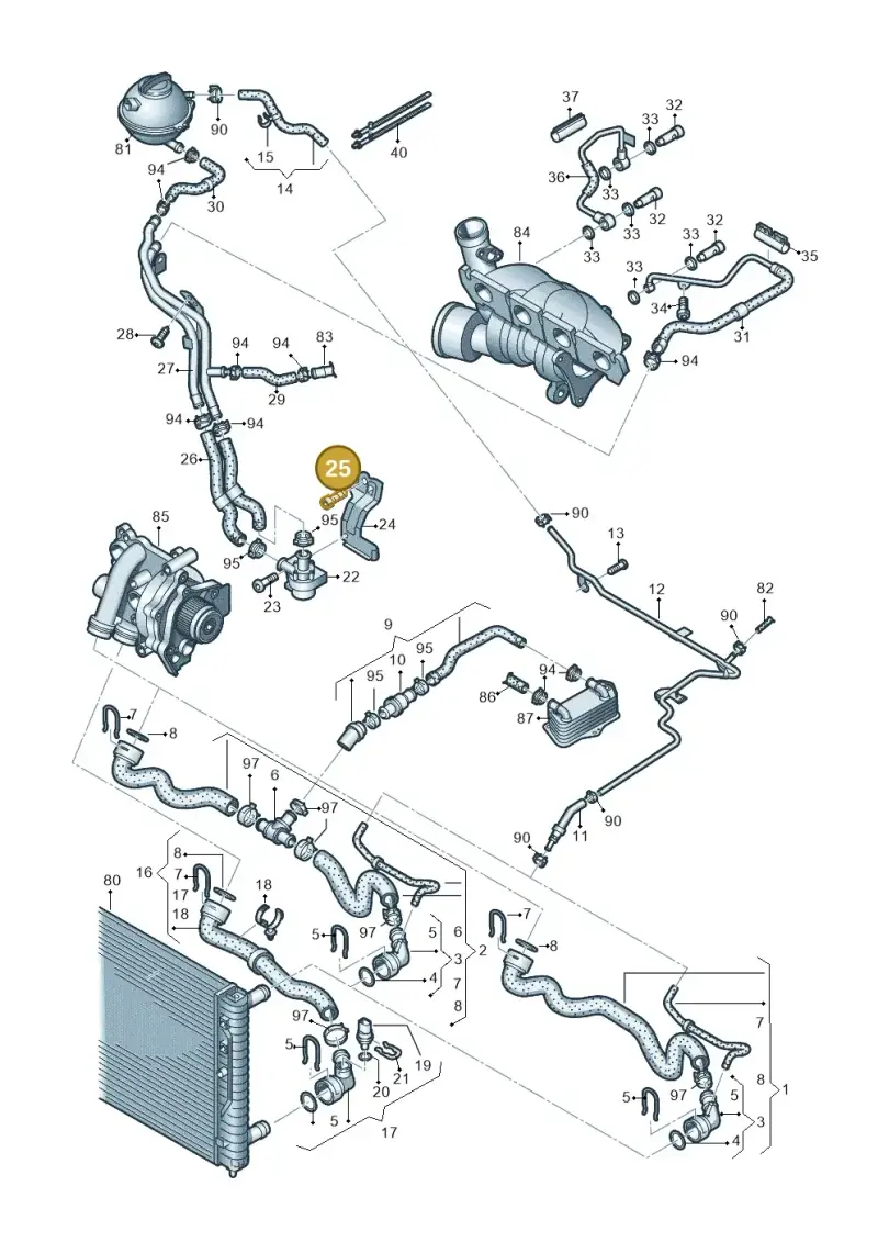 N0447276 — SEAT Altea XL Reference (2013-2013) diagram 649121240, position 25