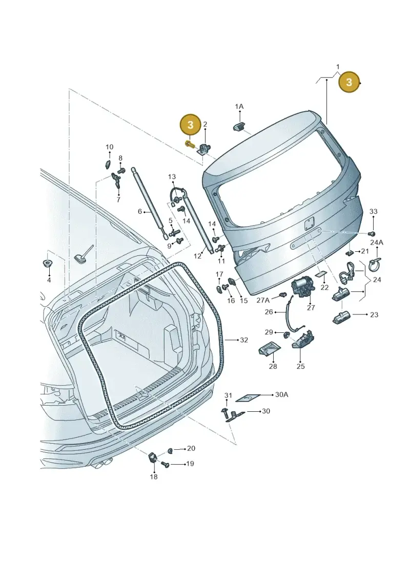 N0902619 — SEAT Ateca Style (2016-) diagram 893827000, position 3