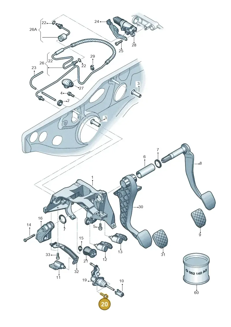N0903786 — SEAT Exeo ST Reference (2008-2011) diagram 454721300, position 20
