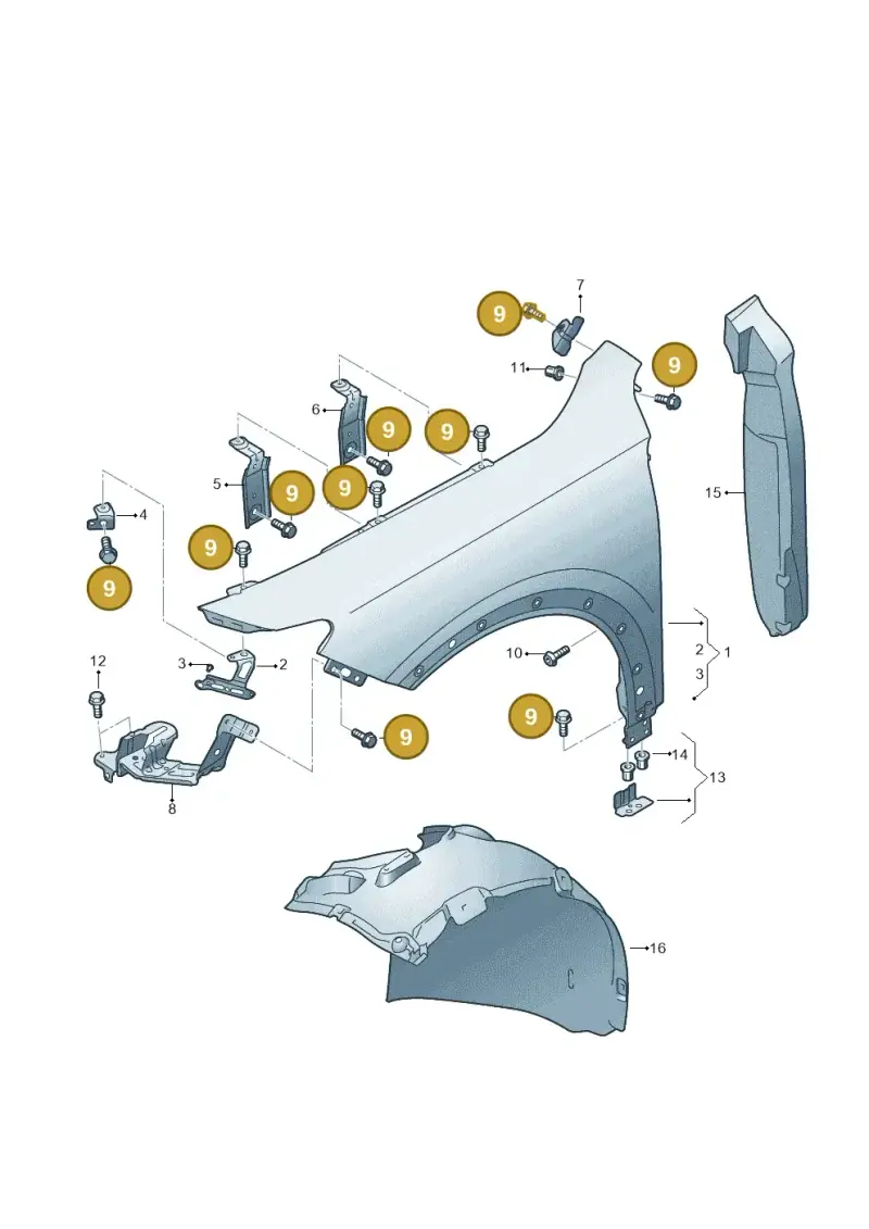N10009110 — SEAT Formentor TSI CUPRA (2020-) diagram 5ff821000, position 9