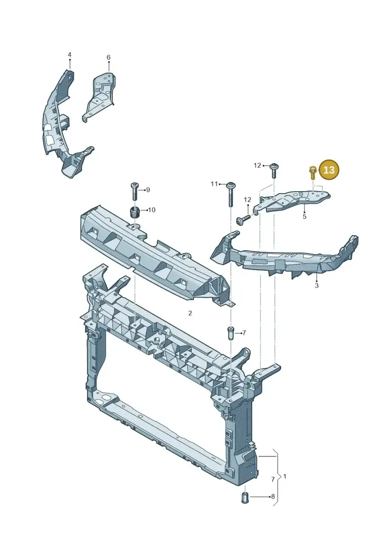 N10009506 — SEAT Formentor TSI CUPRA (2020-) diagram 5fn805000, position 13