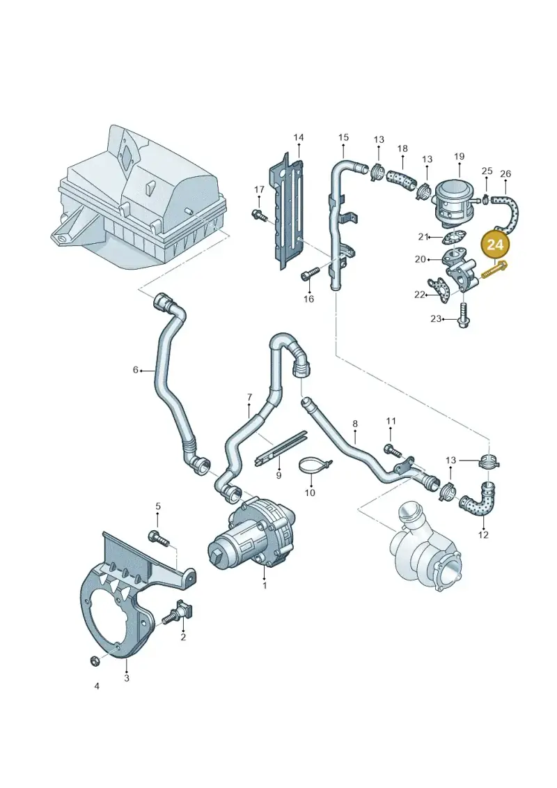 N10080204 — SEAT Exeo ST Reference (2008-2011) diagram 249131100, position 24