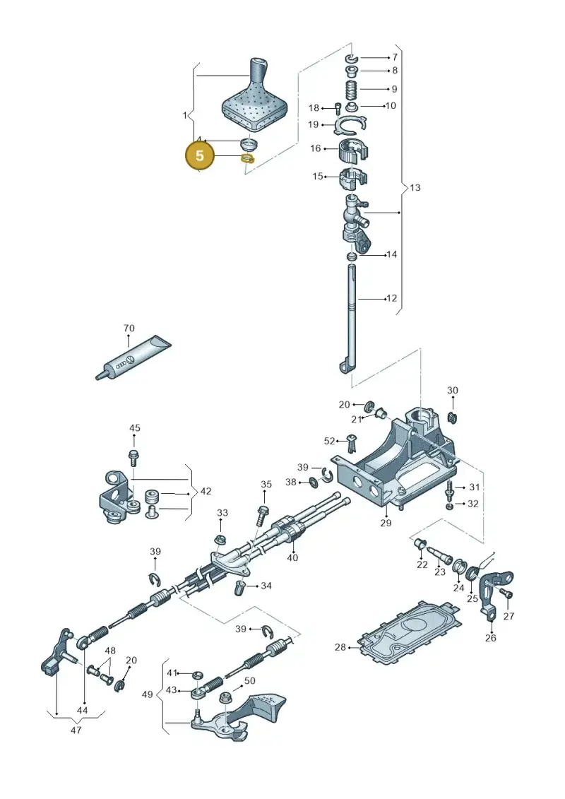N10081101 — SEAT ALHAMBRA/4MOTION (2002-2005) diagram 406711300, position 5