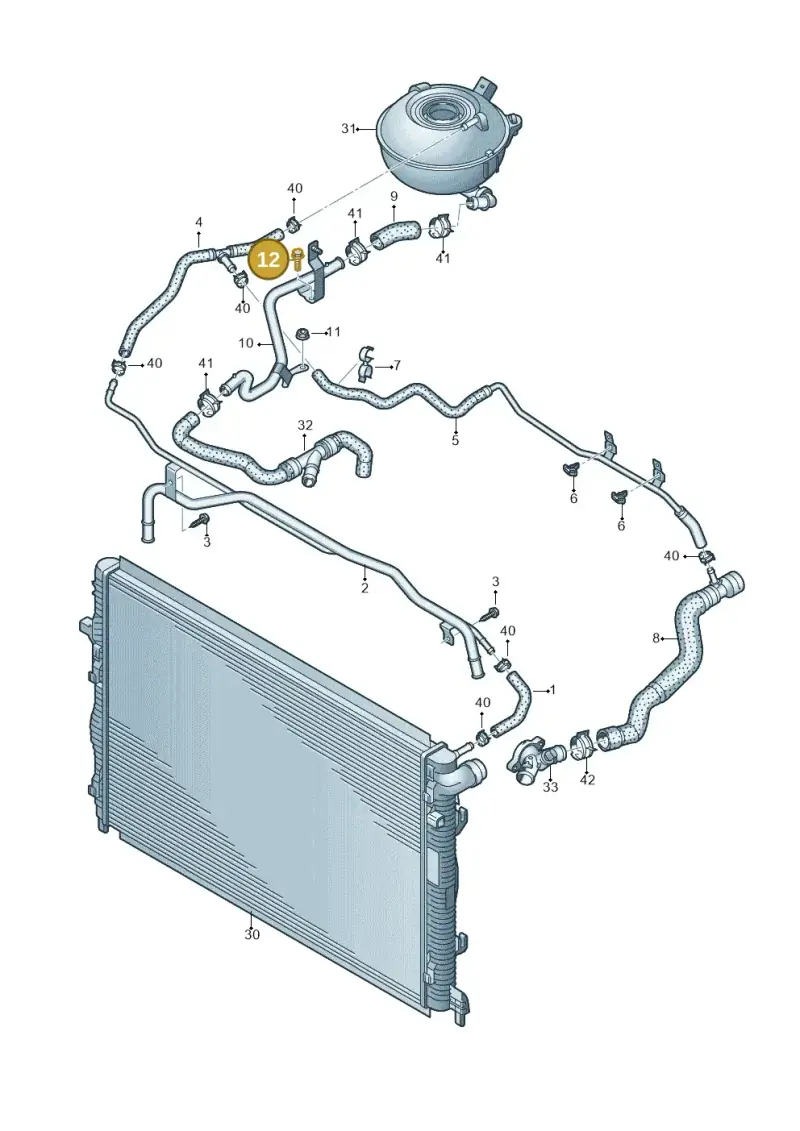 N10082912 — SEAT Formentor TSI CUPRA (2020-) diagram 858121300, position 12