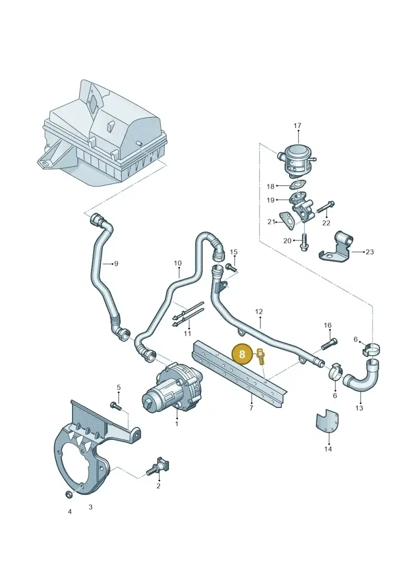 N10100505 — SEAT Exeo ST Reference (2008-2011) diagram 249131050, position 8