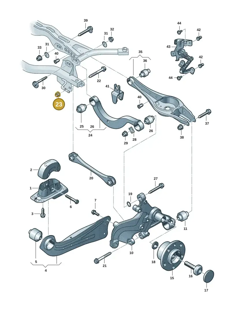 N10106402 — SEAT Formentor TSI CUPRA (2020-) diagram 2gk505050, position 23
