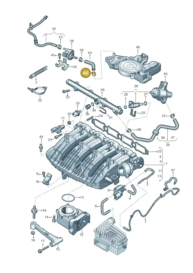 N10108301 — SEAT Formentor TSI CUPRA (2020-) diagram 884133100, position 40