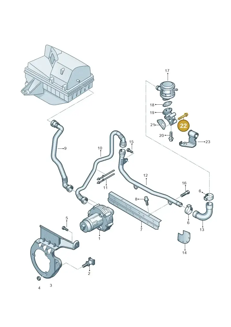 N10117405 — SEAT Exeo ST Reference (2008-2011) diagram 249131050, position 22