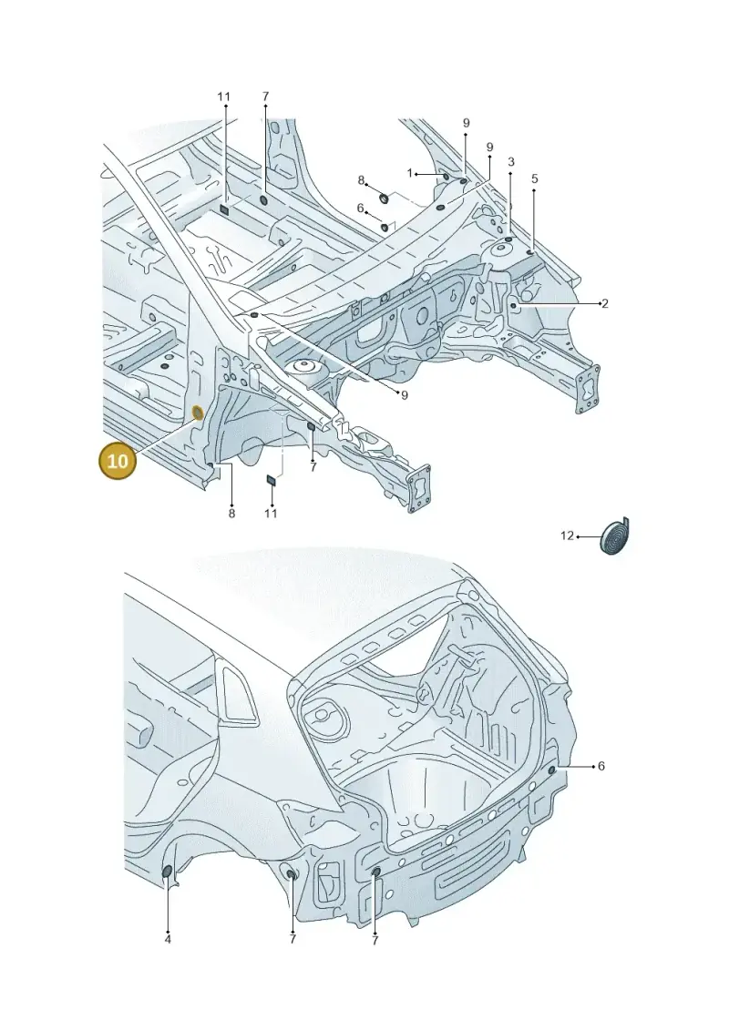 N10138801 — SEAT Arona FR (2017-) diagram 835803350, position 10