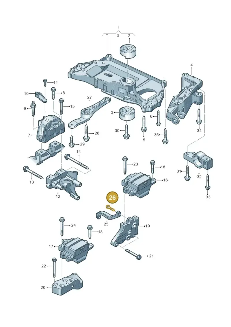 N10142402 — SEAT LEON                   06> (2005-) diagram 409199200, position 26