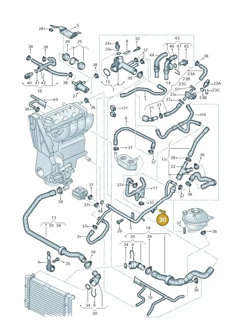 N10143002 — SEAT Alhambra (2006-2010) diagram 244121300, position 30