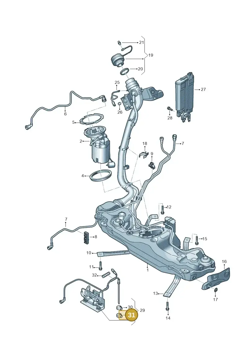 N10198301 — SEAT Leon style (2019-) diagram 890201033, position 31