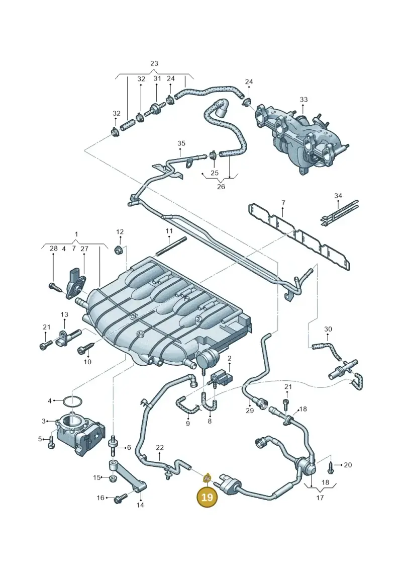 N10199201 — SEAT Altea XL Reference (2013-2013) diagram 634133300, position 19