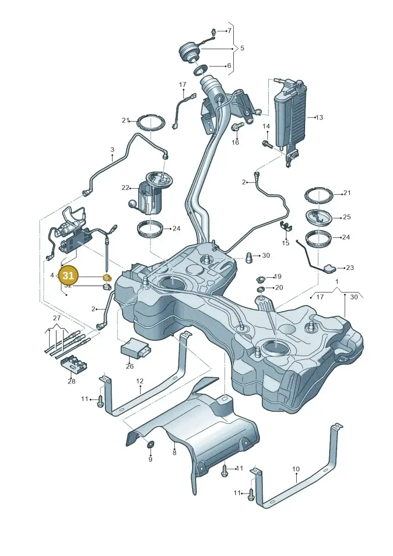 N10203501 — SEAT Formentor TSI CUPRA (2020-) diagram 813201049, position 31