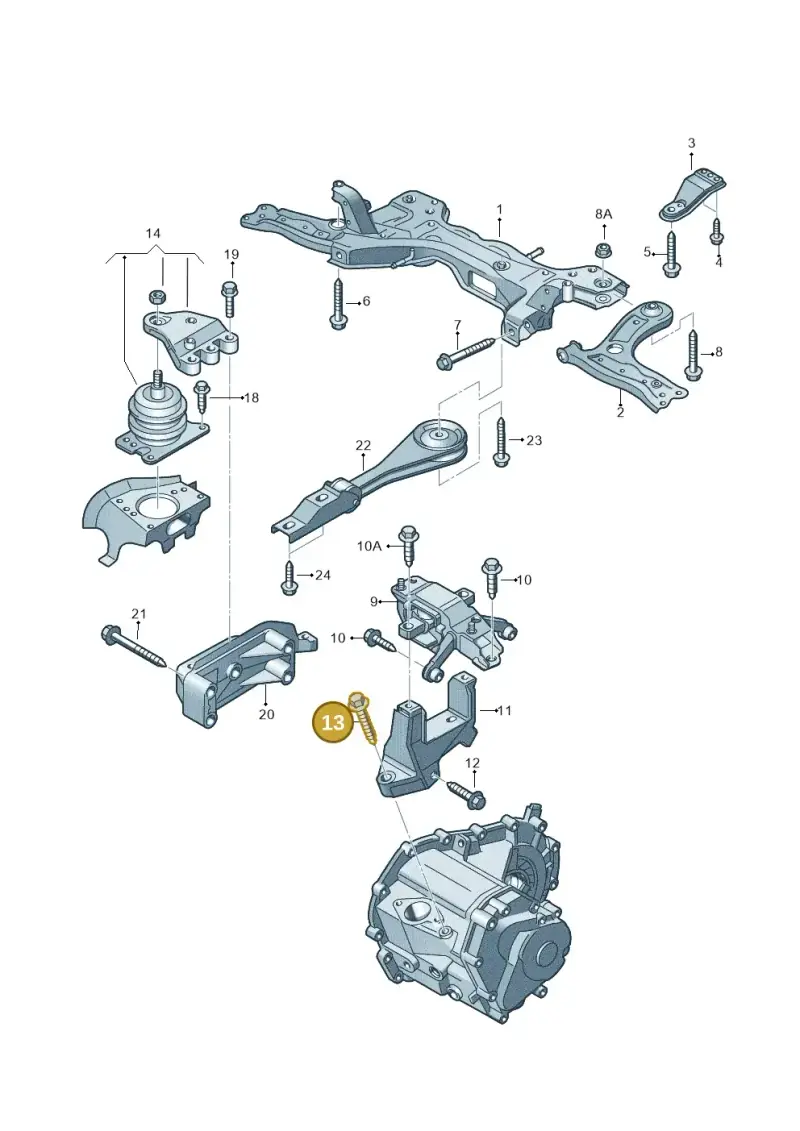 N10204807 — SEAT Toledo Reference (2012-2015) diagram 657199250, position 13