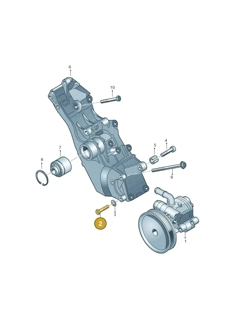 N10225802 — SEAT Exeo ST Reference (2008-2011) diagram 249145100, position 2