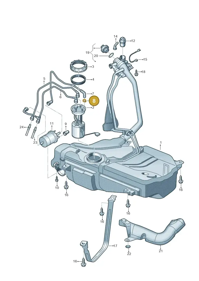 N10233401 — SEAT Ibiza Stylance (2015-) diagram 672201100, position 8