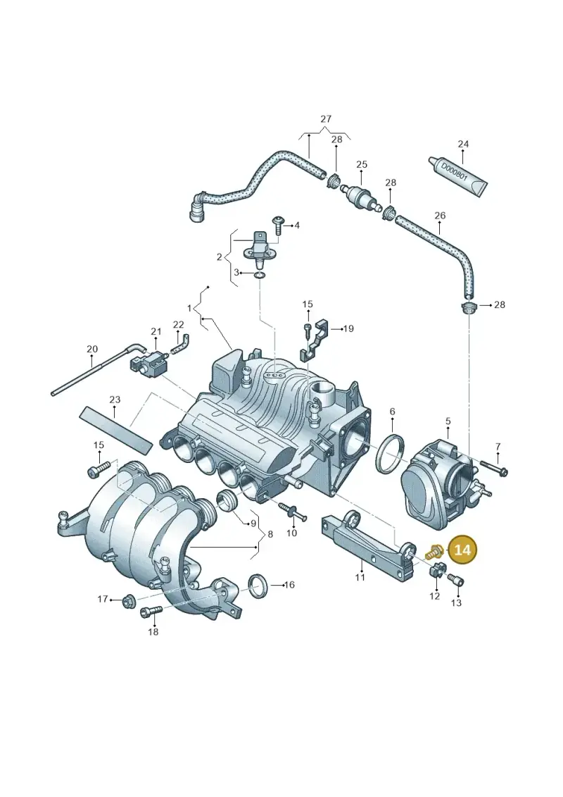 N10242602 — SEAT Altea XL Reference (2013-2013) diagram 460133250, position 14