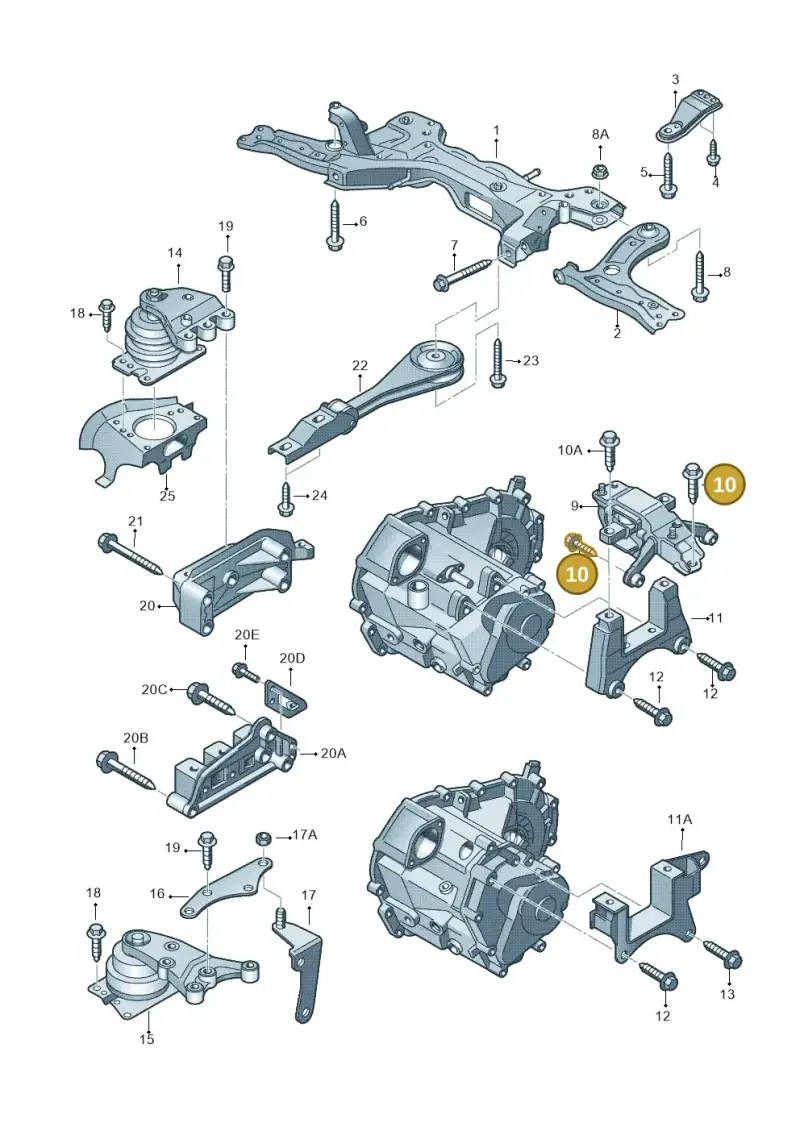 N10246611 — SEAT Toledo Reference (2012-2015) diagram 672199250, position 10