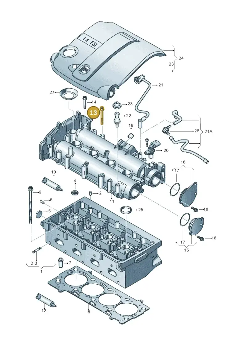 N10247504 — SEAT Altea XL Reference (2013-2013) diagram 456103130, position 13