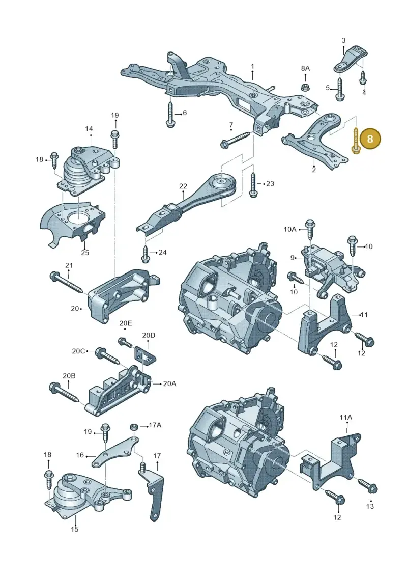 N10262202 — SEAT Toledo Reference (2012-2015) diagram 672199250, position 8
