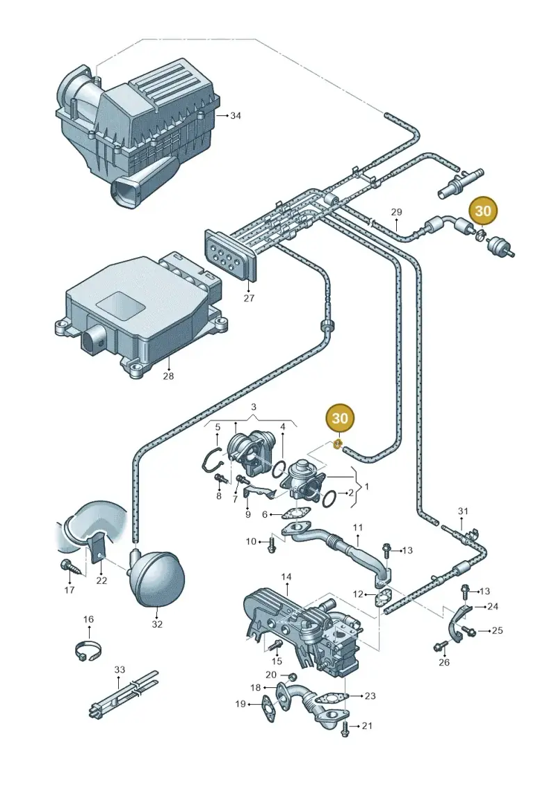 N10279301 — SEAT Altea XL Reference (2010-2013) diagram 409131600, position 30