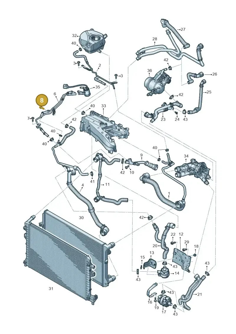 N10406504 — SEAT Formentor TSI CUPRA (2020-) diagram 596121019, position 8