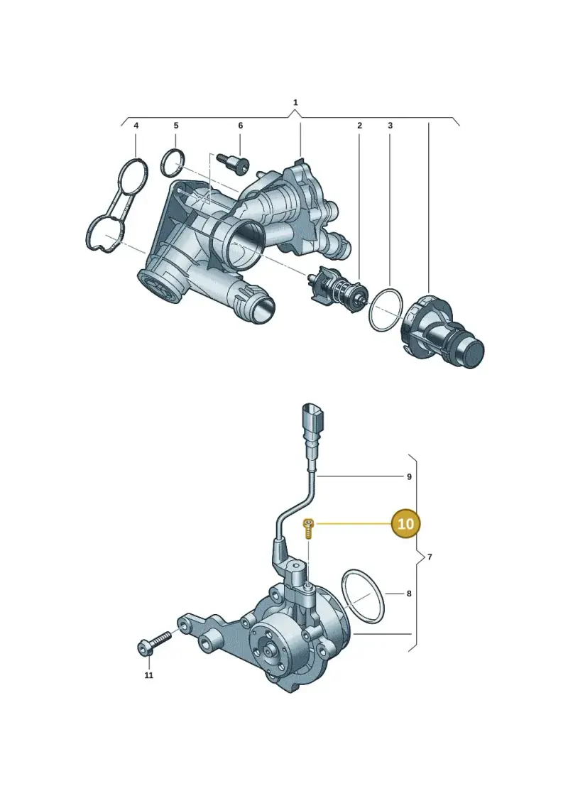 N10406604 — SEAT Formentor TSI CUPRA (2020-) diagram 7t0121080, position 10