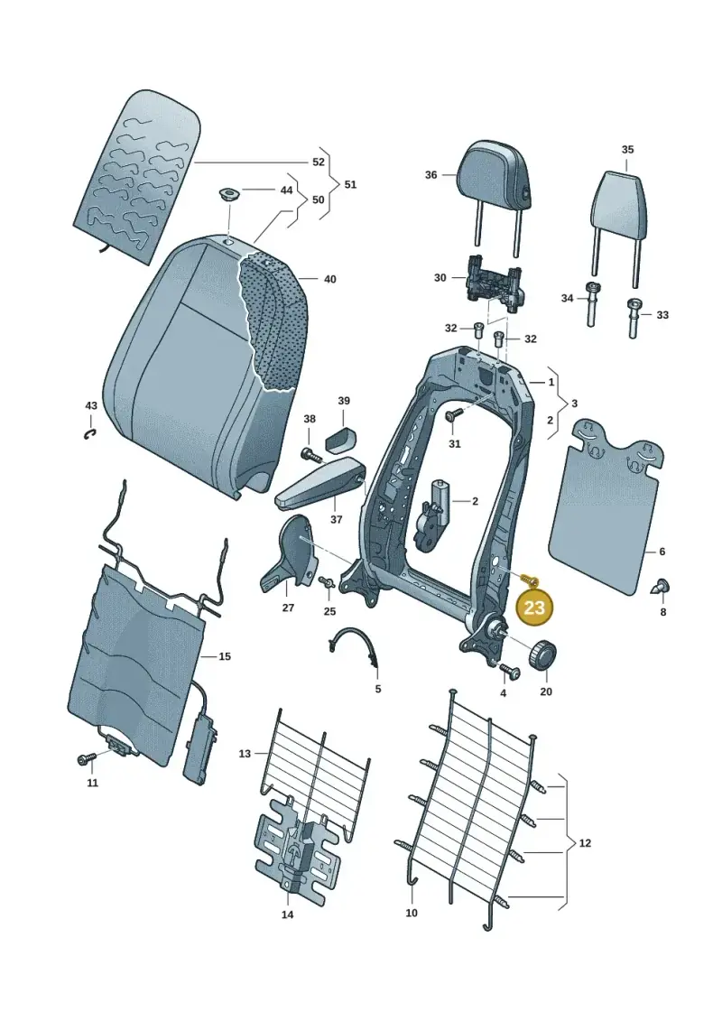 N10415903 — SEAT Tavascan Cupra (2023-) diagram 11a881500, position 23