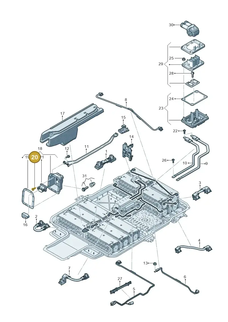 N10430104 — SEAT Mii electric (2020-2021) diagram 899915075, position 20